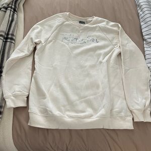 North face cream sweatshirt
